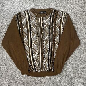 Gachu Coogi Style Sweater Size XXL Multicolor Preppy Cottage Homestead Funky